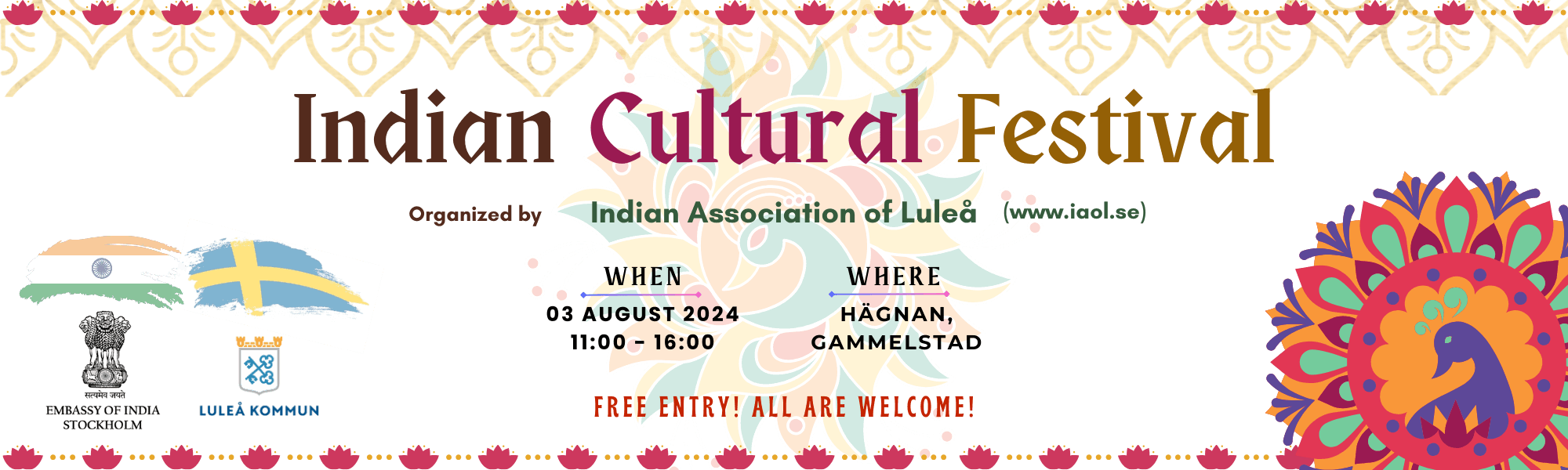 Banner for Indian Cultural Festival 2024