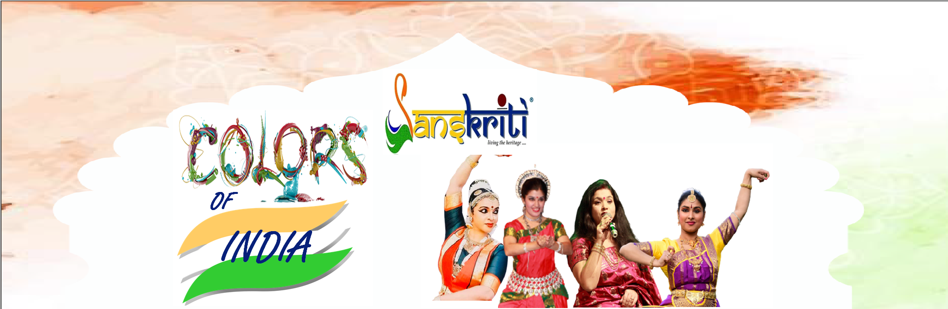 Banner for Indian Cultural Festival, celebrating 75 years of Indian Independences